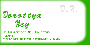 dorottya ney business card